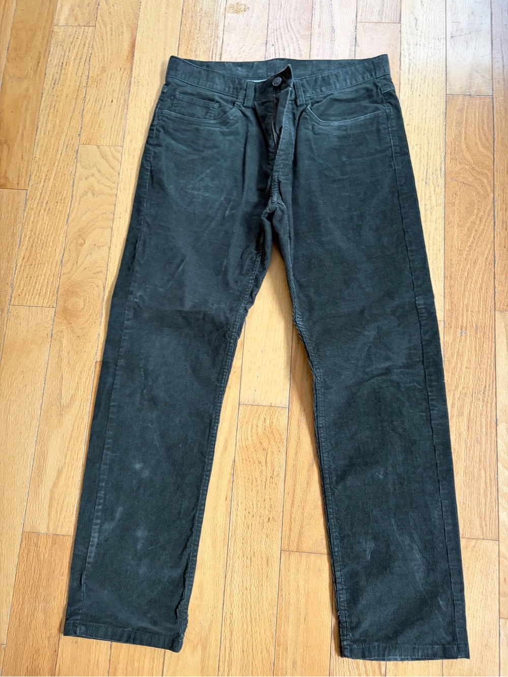 Brooks Brothers Men's Green Casual Corduroy Pants - Slim Straight